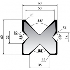 4V press brake die